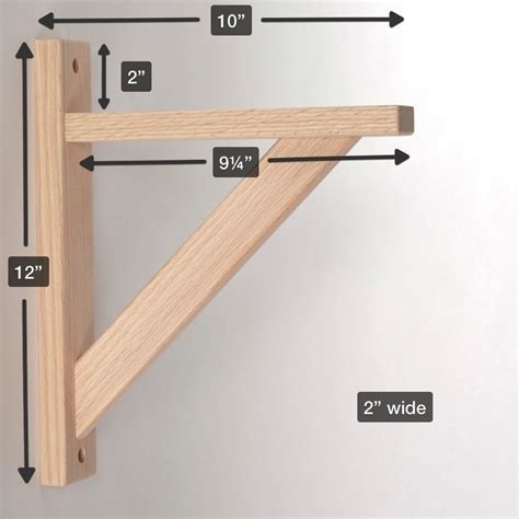 homemade shelf brackets and supports